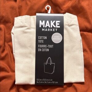 Make Market Cotton Tote - Cream